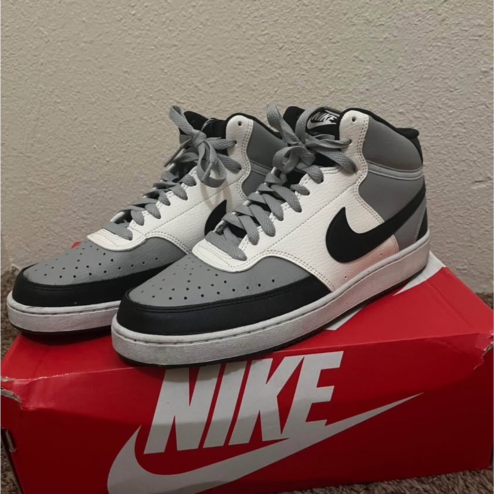 Nike mid court vision shoes